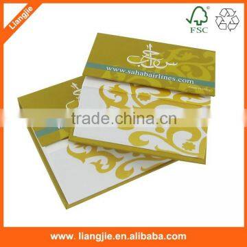 Die cut custom side printed memo pads with hard cover for promotion