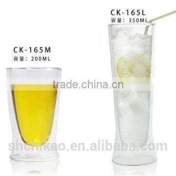 Clear Borosilicate Glass Double Glass Cup for Factory