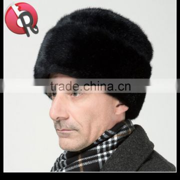 Authentic Russian Ushanka Hat black fur beanie hat