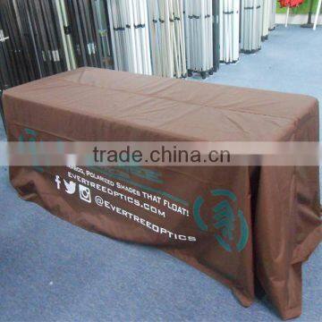 Custom Square Polyester Printed Tablecloth for Outdoor Display photo-6
