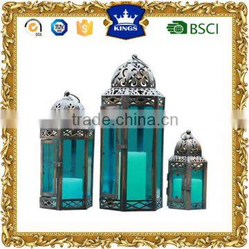 moroccan metal lanterns green color glass