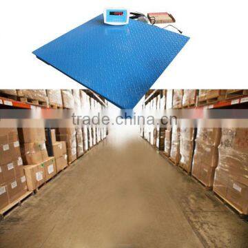 Thin platform floor scale