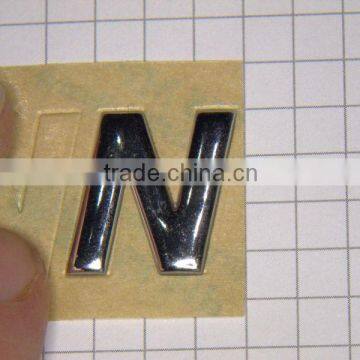 PVC chrome sticker, car logo, adhesive sticker