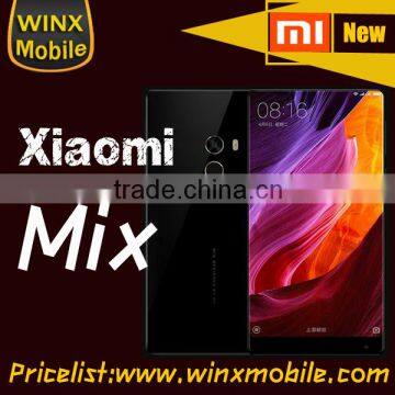 2016 Best Selling! 6.4" Full Screen Xiaomi Mi MIX 4G+ LTE Full Ceramic Body Black Android 6.0 Smartphone 6GB RAM