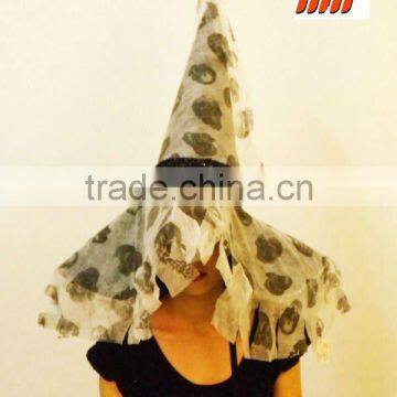 HALLOWEEN PARTY SKULL PRINTING WITCH HAT /HALLOWEEN FASHION COSTUME