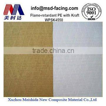 High Quality Flame Retardant Aluminum Foil Kraft facing Scrim Laminate for Heat Insulation