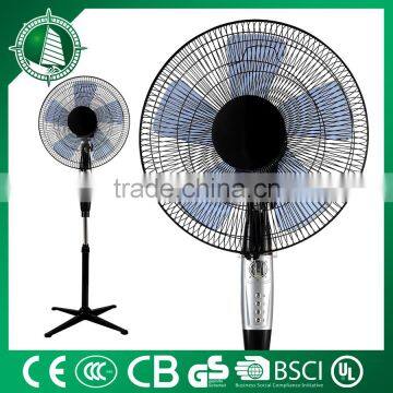 2016 Noiseless solar stand adjustable fan, DC adjustable fan made in china