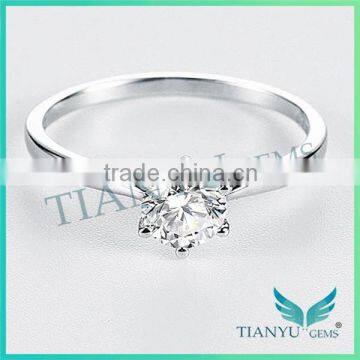 1Carat Moissanite Diamond Wedding 925 Sterling Sliver Engagement Ring for Women photo-4