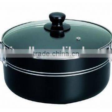 aluminum non-stick casserole with twin coil