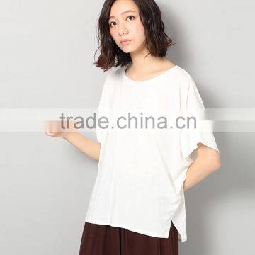 Pure Color Easy Short Sleeve T-shirt photo-3