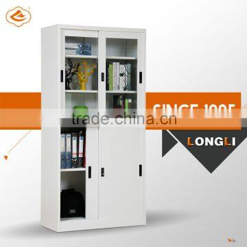 Modern Steel Combination Lockable File Locker Glass Display Cabinet