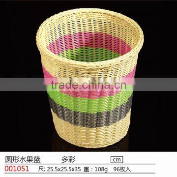 Hot Selling Plastic Wicker Laundry Basket