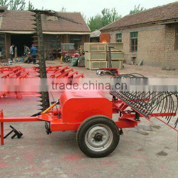 tractor lawn mower and hay rake