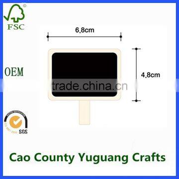 Mini Rectangle Chalkboard Wooden Blackboard Clips for Wedding Birthday Party Decorations photo-4