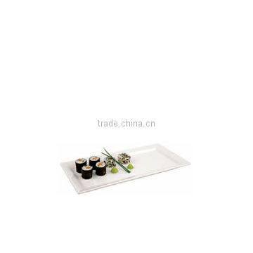 white rect melamine Sushi/Cake tray