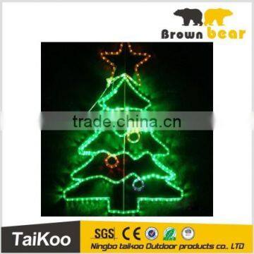 decorative christmas tree rainbow pip light