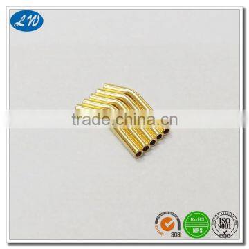 High precision hollow brass parts with electroplating service