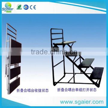 Excellent quality Folding choral Raser stage equipment for wedding/event