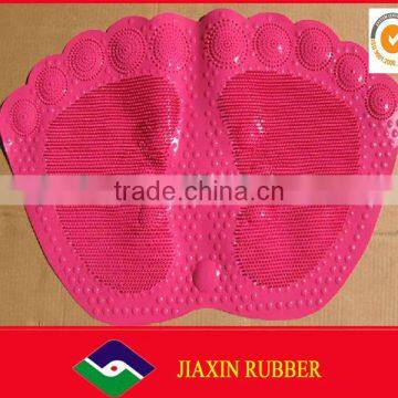 Morden colorful silicone red bath pvc/rubber mat JX-55079