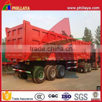 Top Qualily 50-60 Tons Heavy Duty 3 Axles Tipper Semi Truck Trailer for Sale photo-5