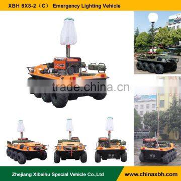 XBH 8x8-2(C) Emergency Lighting Vehicle atv 800cc 8 wheels amphibious vehicles all terrains anfibio car