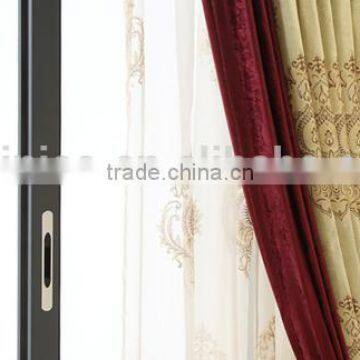 European Style Villa Living Room Door Curtain, Blackout Vlance and Sheer Set Curtain photo-4