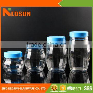 Large glass storage jar with high quality