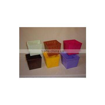 Square Colorful Planters ASSORTED COLORS