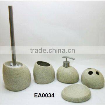 Wholesale and promotion sandstone bathroom accessories brands products 2015 new design