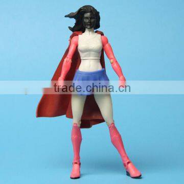 Cartoon girl action figure toy,Plastic girl hot toy action figure,Custom plastic toy action figure