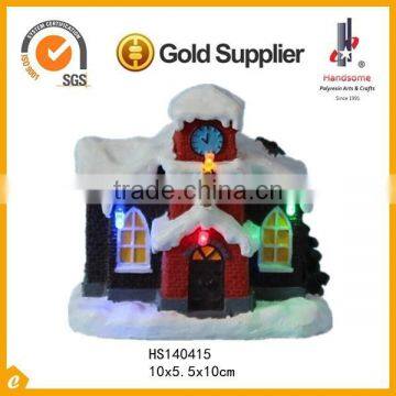 4 Inch LED Lights Christmas Village Houses Resin House