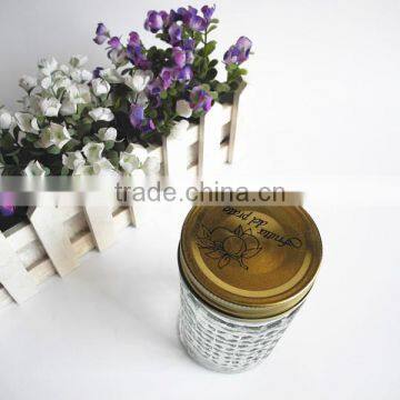 Diamond Glass Caviar Canning Jar With Lid photo-2