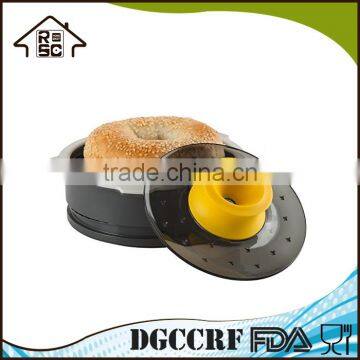 NBRSC Plastic Adjustable Safety Bagel Slicer Slicing Guide With Safety Cutting Finger Guard photo-3