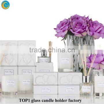 wall mounted candle holder Mercury cylinder glass candle container