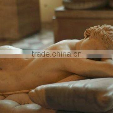 Sleeping Hermaphroditus nude figure marble statue for sale