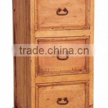 Rustic Pine File Cabinets 3 Drawer