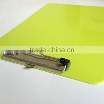 A4 PS Green Writing Clip Board