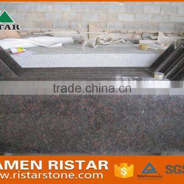 Top Quality Tan Brown Granite Kitchen Countertop With Double Sinks photo-3
