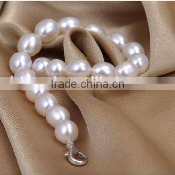 6-7 mm White Rice Shape Freshwater Pearl Bracelet photo-6