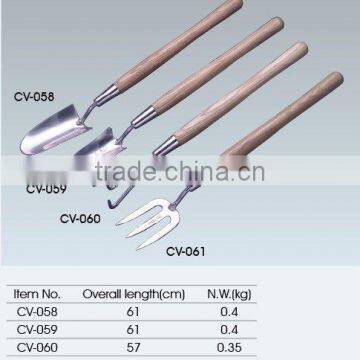 Garden Hand Tools, Stainless Hand tools, FSC wood handle, Stainless Trowel/fork