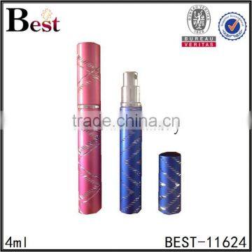 2017 Best Selling Cosmetic 4ml Aluminum Cover Metal Perfume Bottle Roll on Personal Care Glass Bottle Perfume Wholesale photo-6