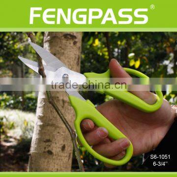 S6-1051 6-3/4" ABS Handle With Stainless Steel Mirror Polishing Garden Scissor photo-5