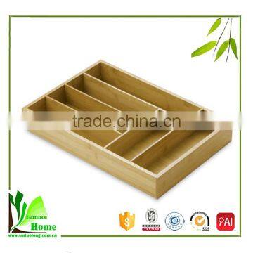 Quality-assured Bamboo Flatware Organizer photo-4