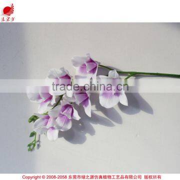 Wedding decoration flower stand factory direct artificial fabric dendrobium flower