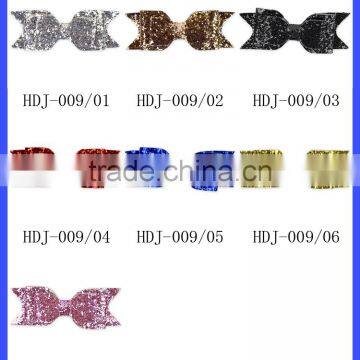 2016 Newest Baby Girls Sequins Bows Solid Color Hair Bow Stylish Hair Bows With Clips