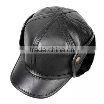 men's leather hats