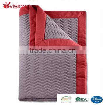 washable quilt bedspread,hometextile polyester bedspread,solid quilted day blanket