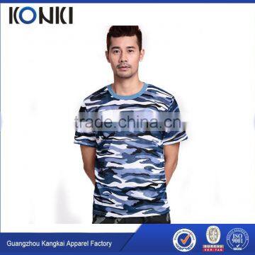 Short Sleeve Camouflage t Shirt 100% Cotton t Shirt for Men photo-5