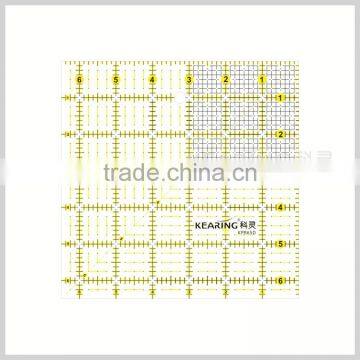Kearing Brand 6.5"*6.5" Rigid Plastic Transplant Square Patchwork Ruler for Sewing Design#KPR65D photo-5