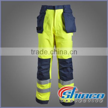 Durable fireproof safety used cargo work pants with knee pad